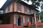A antiga casa do diretor da prisão, transformado em museu, nas Îles de Salut, na costa próxima à Kourou, na Guiana Francesa